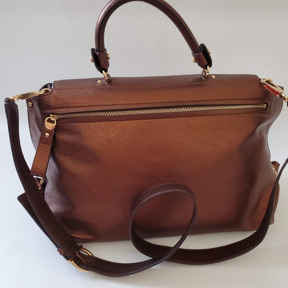 Salvatore Ferragamo Large Metallic Leather bag - Picture 2 of 8